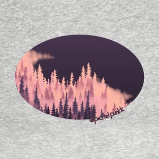 Pink Fog Forest T-Shirt